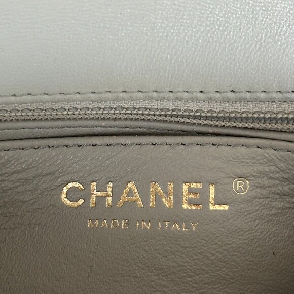 Chanel Grey Mini Rectangular Classic Flap Bag - Picture 7 of 8